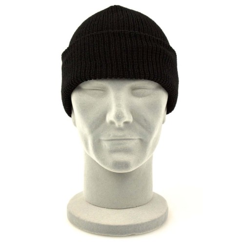 MIL-TEC ШАПКА ТОНКАЯ ВЯЗКА АКРИЛ BEANIE CAP BLACK 12133002