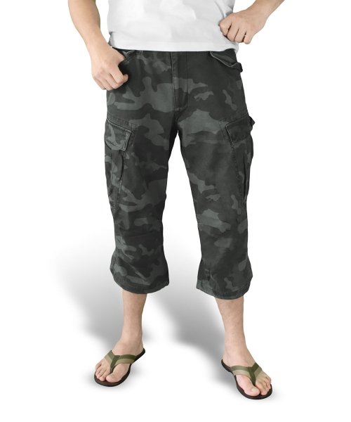 SURPLUS ШОРТЫ ENGINEER VINTAGE 3/4 BLACK CAMO 07-5597-42