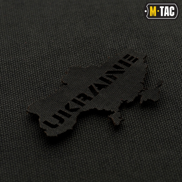 M-TAC НАШИВКА UKRAINE (КОНТУР) СКРІЗНА LASER CUT BLACK