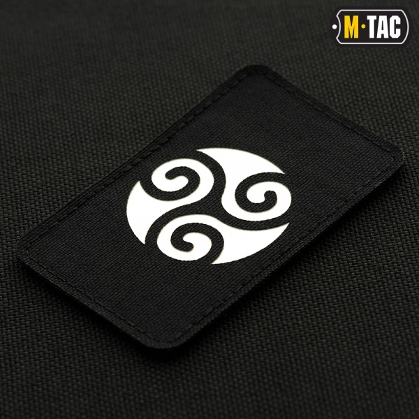 M-TAC НАШИВКА ТРИСКЕЛИОН LASER CUT BLACK/GID