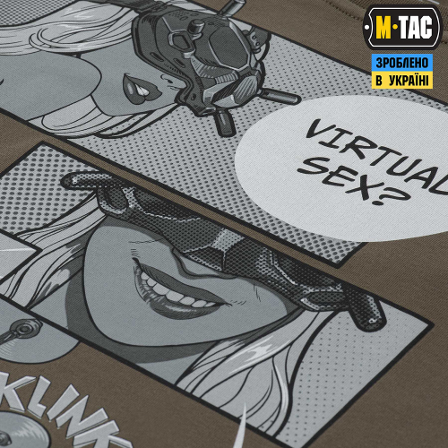 M-TAC ФУТБОЛКА COMICS DRONE GIRL DARK OLIVE