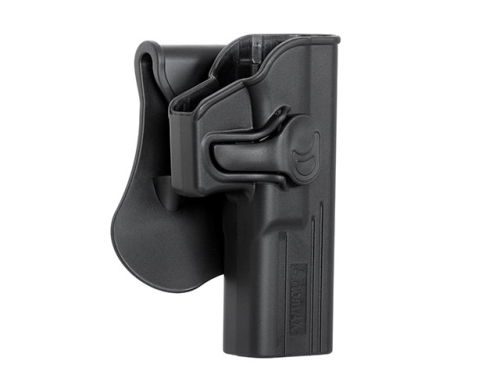 AMOMAX КОБУРА ПЛАСТИКОВАЯ FASTDRAW ДЛЯ GLOCK 17 18 19 BLACK HS0136