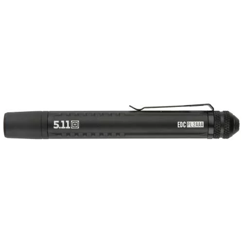 5.11 ФОНАРЬ-РУЧКА МЕТАЛЛИЧЕСКАЯ EDC PL 2AAA BLACK 53380-019