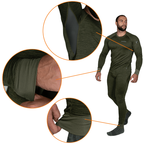 CAMO-TEC ТЕРМОБЕЛЬЕ POLARHEAT QS PRO 2.0 OLIVE 7365