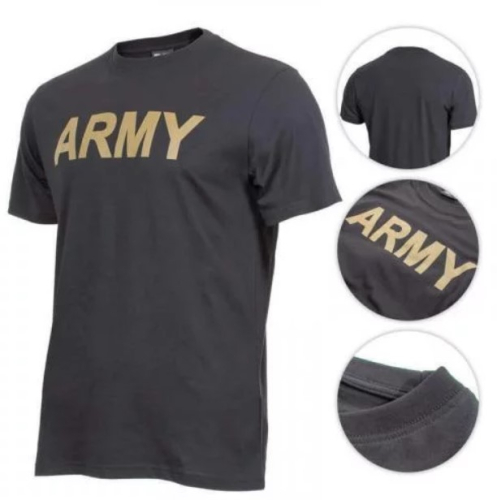 MIL-TEC ФУТБОЛКА З ПРИНТОМ ARMY BLACK 11063002