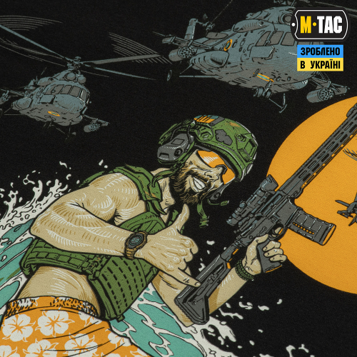 M-TAC ФУТБОЛКА SURF CLUB BLACK