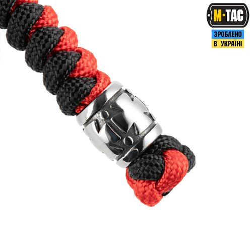 M-TAC ТЕМЛЯК VIPER КОЗАЦКИЙ КРЕСТ V.2 STEEL BLACK&RED