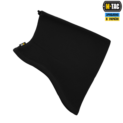 M-TAC ШАРФ-ТРУБА АНАТОМІЧНИЙ З ЗАТЯЖКОЮ ELITE ФЛІС (320Г/М2) BLACK