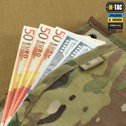 M-TAC ГАМАНЕЦЬ TACTICAL WALLET ELITE MULTICAM