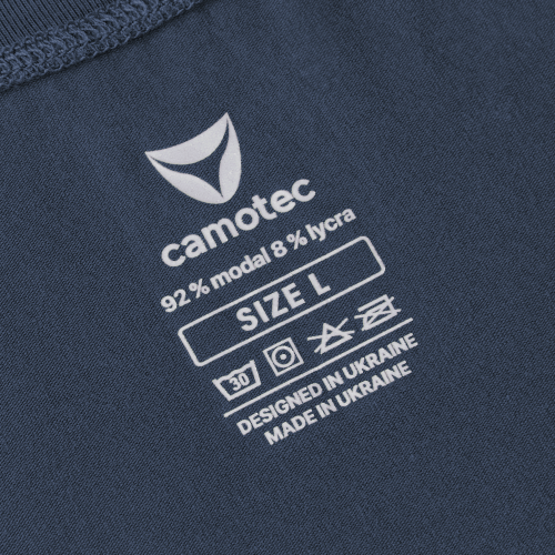 CAMO-TEC MODAL ФУТБОЛКА С ПРИНТОМ ЗОЛОТОЙ ТРЕЗУБЕЦ DARK NAVY BLUE 8877