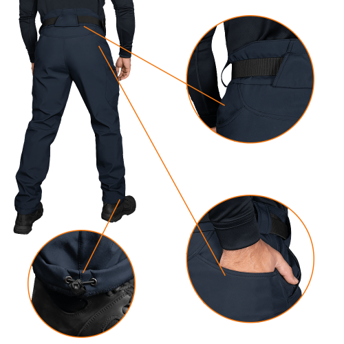 CAMO-TEC ШТАНИ SOFTSHELL VENT DARK BLUE 7305