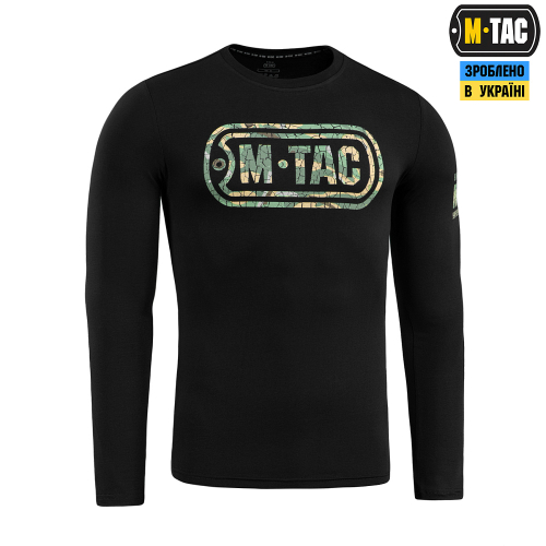 M-TAC ФУТБОЛКА LOGO ДЛИННЫЙ РУКАВ BLACK