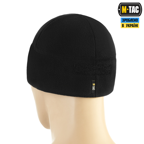 M-TAC ШАПКА WATCH CAP ELITE ФЛІС (320Г/М2) З ЛИПУЧКОЮ BLACK