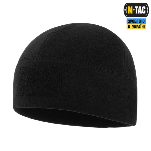 M-TAC ШАПКА WATCH CAP ELITE ФЛІС (320Г/М2) З ЛИПУЧКОЮ BLACK