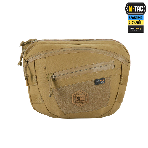 M-TAC СУМКА SPHAERA HARDSLING BAG LARGE З ЛИПУЧКОЮ ELITE COYOTE