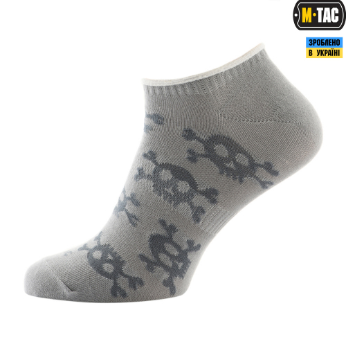 M-TAC НОСКИ ЛЕТНИЕ ЛЕГКИЕ PIRATE SKULL LIGHT GREY