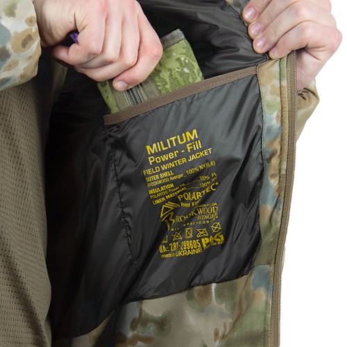 P1G-TAC КУРТКА ЗИМНЯЯ MILITUM POWER-FILL COVERT ARID CAMO UA281-299605-CAC