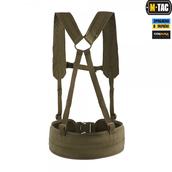 M-TAC ПОЯС ТАКТИЧЕСКИЙ С ПЛЕЧЕВЫМИ РЕМНЯМИ SCOUT OLIVE