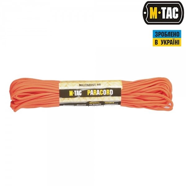 M-TAC ПАРАКОРД 550 TYPE III SAFETY ORANGE 30М