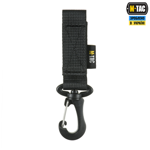 M-TAC КРІПЛЕННЯ З КАРАБІНОМ BLACK