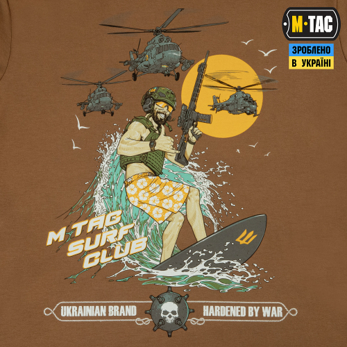 M-TAC ФУТБОЛКА SURF CLUB COYOTE BROWN