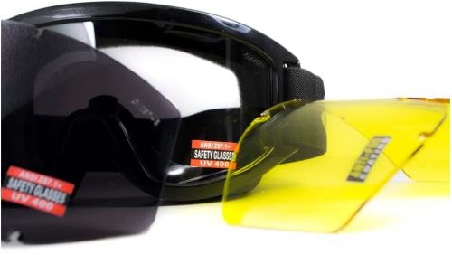 GLOBAL VISION ОЧКИ ЗАЩИТНЫЕ WIND-SHIELD 3 LENS KIT ANTI-FOG GV-WIND3-KIT1