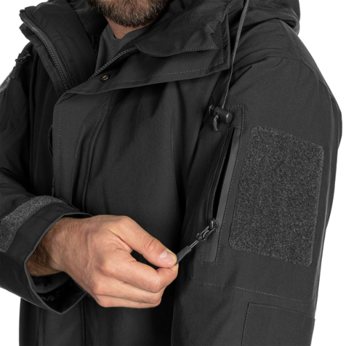 MIL-TEC ПАРКА ВЛАГОЗАЩИТНАЯ STURM WET WEATHER JACKET WITH FLEECE LINER GEN.II BLACK 10616002