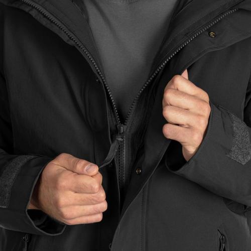 MIL-TEC ПАРКА ВЛАГОЗАЩИТНАЯ STURM WET WEATHER JACKET WITH FLEECE LINER GEN.II BLACK 10616002