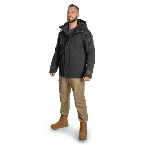 MIL-TEC ПАРКА ВЛАГОЗАЩИТНАЯ STURM WET WEATHER JACKET WITH FLEECE LINER GEN.II BLACK 10616002