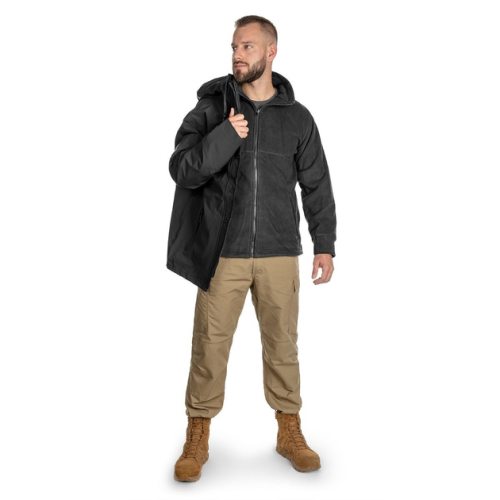 MIL-TEC ПАРКА ВЛАГОЗАЩИТНАЯ STURM WET WEATHER JACKET WITH FLEECE LINER GEN.II BLACK 10616002