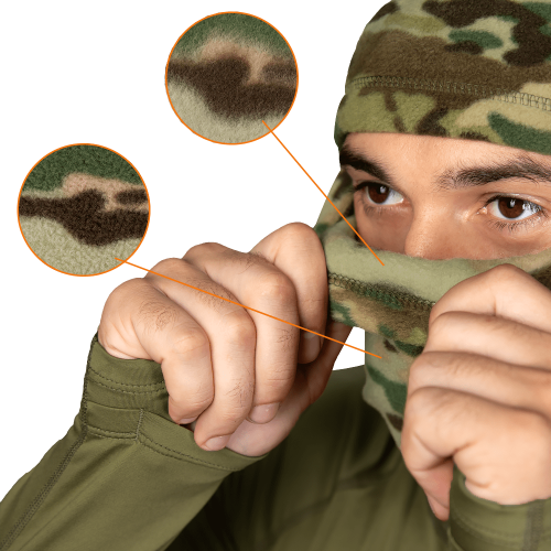 CAMO-TEC БАЛАКЛАВА FLEECE MULTICAM 7251