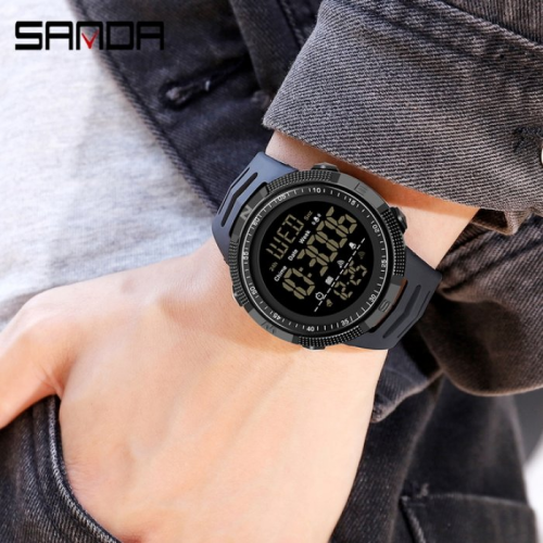 SANDA ЧАСЫ ТАКТИЧЕСКИЕ SPAIN BLACK 25406