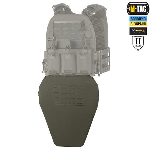 M-TAC ФАРТУК ПРОТИВООСКОЛОЧНЫЙ С БАЛЛИСТИЧЕСКИМ ПАКЕТОМ 2 КЛАСС (FMS) LASER CUT XL RANGER GREEN