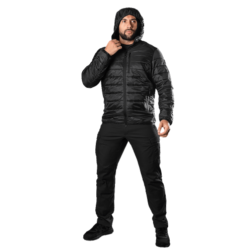 CAMO-TEC КУРТКА ЛЕГКИЙ ПУХОВИК STORM HOOD 2.0 BLACK 8255