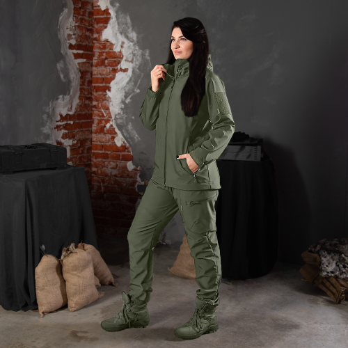 CAMO-TEC ШТАНИ  PANI SOFTSHELL OLIVE 8485