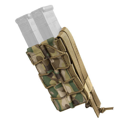 CAMO-TEC ПОДСУМОК ПОД 2 МАГАЗИНА AK-AR FASTMAG LT MULTICAM 8536