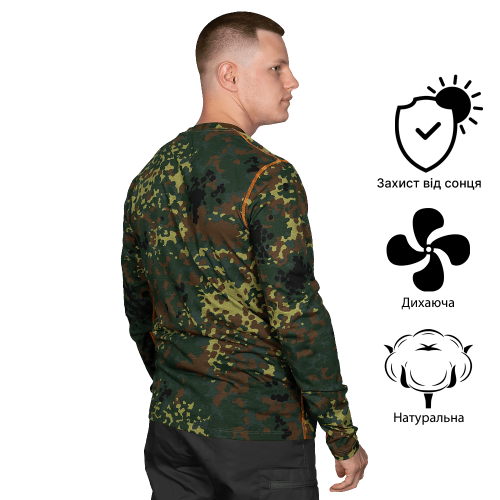 CAMO-TEC ЛОНГСЛИВ BASIC 2.0 COTTON FLECKTARN 2365