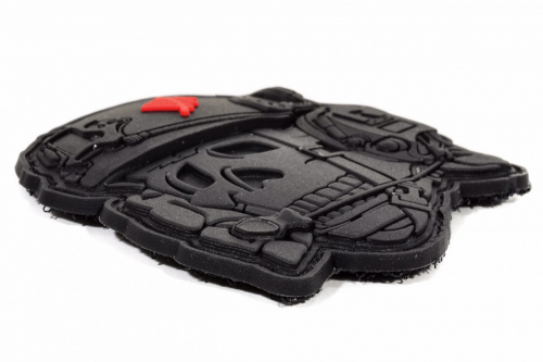 R3ICH НАШИВКА OPERATOR SKULL 3D BLACK