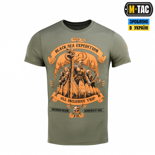 M-TAC ФУТБОЛКА BLACK SEA EXPEDITION LIGHT OLIVE