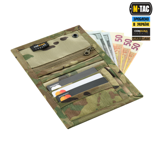 M-TAC ГАМАНЕЦЬ TACTICAL WALLET ELITE MULTICAM