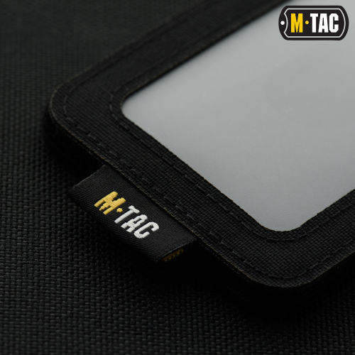 M-TAC БЭЙДЖ С ПРОЗРАЧНОЙ ПАНЕЛЬЮ BLACK