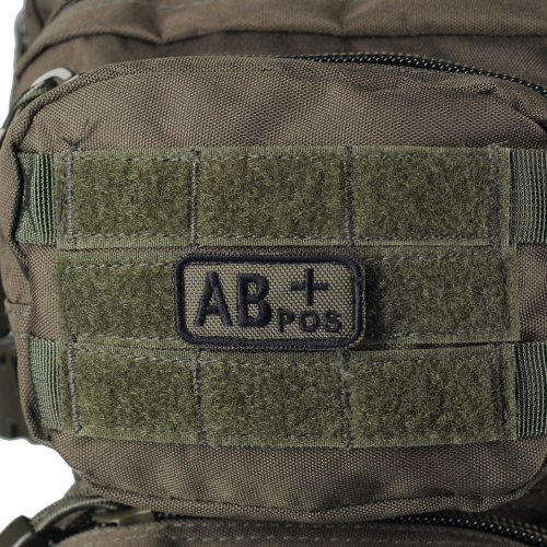 M-TAC НАШИВКА ГРУПА КРОВІ AB+ POS ОЛИВА