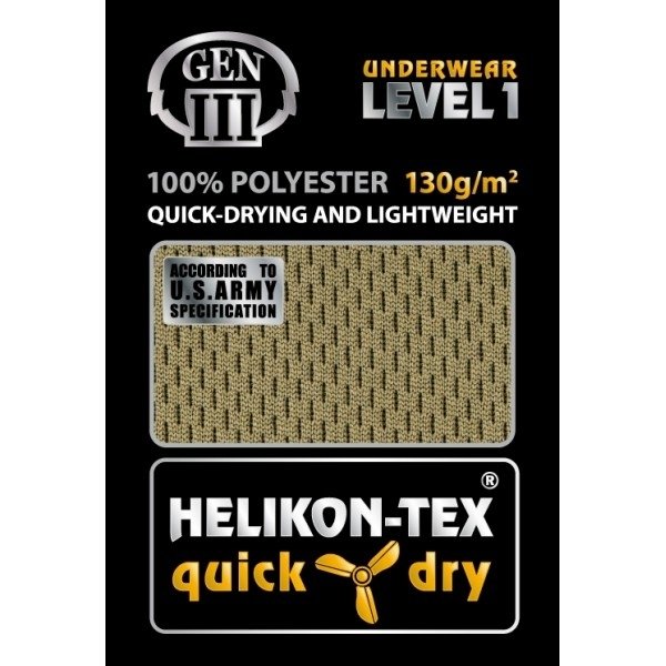 HELIKON-TEX ТЕРМОБІЛИЗНА US LVL 1 BLACK H3417-01
