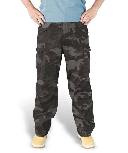 SURPLUS БРЮКИ VINTAGE FATIGUES ТЁМНЫЙ КАМУФЛЯЖ 05-3596-42