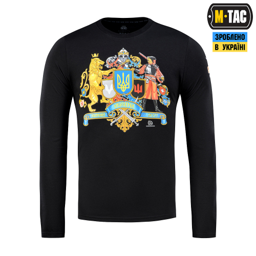 M-TAC ФУТБОЛКА УКРАЇНА ПОНАД УСЕ! ДОВГИЙ РУКАВ BLACK