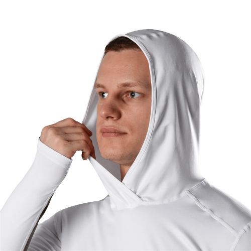 CAMO-TEC ЛОНГСЛИВ CHITON AIR HOOD COOLPASS SJ WHITE 7572