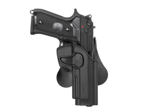AMOMAX КОБУРА ПЛАСТИКОВА ДЛЯ BERETTA M9/92F BLACK HS1629