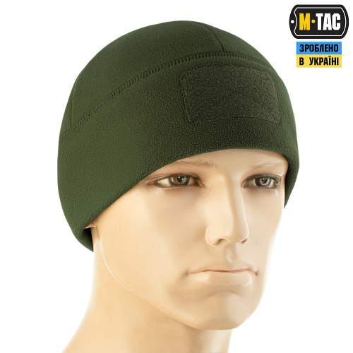M-TAC ШАПКА WATCH CAP ELITE ФЛИС (320Г/М2) С ЛИПУЧКОЙ ARMY OLIVE