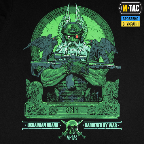 M-TAC ФУТБОЛКА ODIN NIGHT VISION BLACK