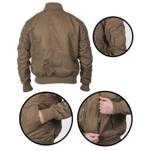 MIL-TEC КУРТКА ДЕМИСЕЗОННАЯ STURM US TACTICAL FLIGHT JACKET DARK COYOTE 10404619